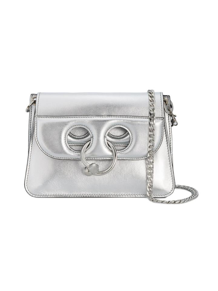 Jw Anderson Mini Silver Pierce Messenger Bag - Metallic