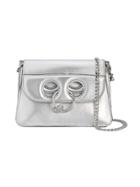 Jw Anderson Mini Silver Pierce Messenger Bag - Metallic