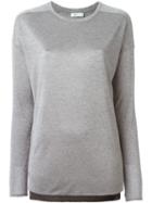 Vince Fine Knit Sweater, Women's, Size: M, Grey, Polyester/rayon