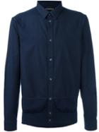 Emporio Armani Shirt Jacket, Men's, Size: Large, Blue, Cotton