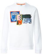 Kenzo Travel Tag Sweatshirt, Men's, Size: Large, White, Cotton/polyester