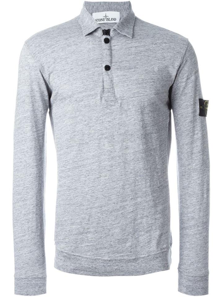 Stone Island Button Collar Sweatshirt