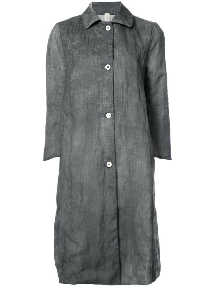 A Diciannoveventitre Buttoned Long Coat - Grey
