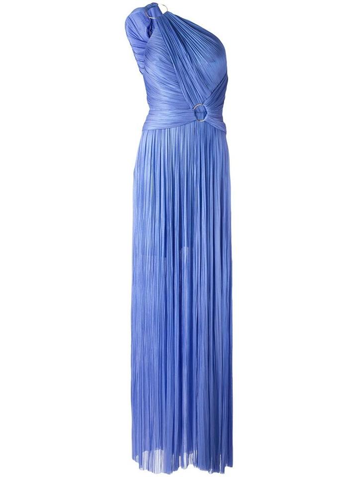 Maria Lucia Hohan 'giada' Gown, Women's, Size: 40, Blue, Silk/nylon/spandex/elastane