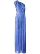 Maria Lucia Hohan 'giada' Gown, Women's, Size: 40, Blue, Silk/nylon/spandex/elastane