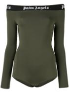 Palm Angels Off-shoulder Bodysuit - Green