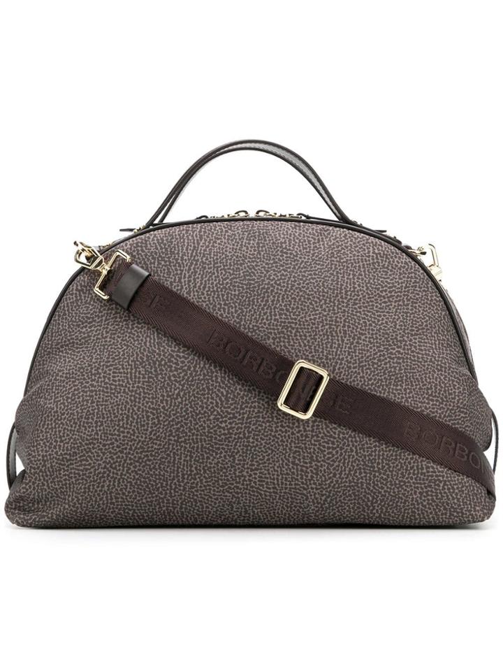 Borbonese Printed Shoulder Bag - Brown