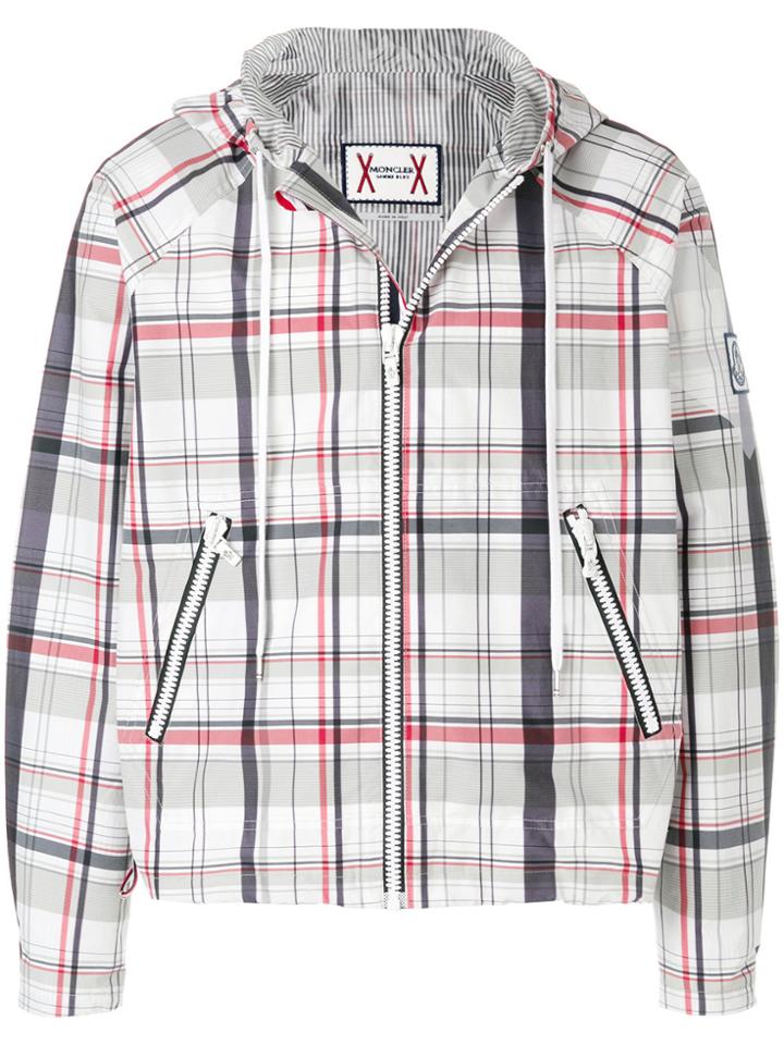 Moncler Gamme Bleu Checked Printed Lightweight Jacket - Multicolour
