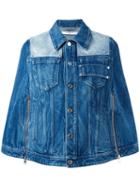Givenchy Short Denim Cape, Women's, Size: 36, Blue, Cotton