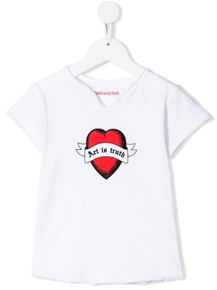 Zadig & Voltaire Kids Art Is Truth T-shirt - White