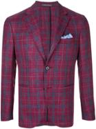 Cantarelli Plaid Fitted Jacket - Pink & Purple