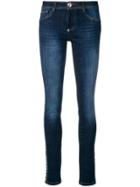 Philipp Plein Logo Trim Skinny Jeans - Blue