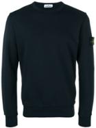 Stone Island Crewneck Logo Sweatshirt - Blue