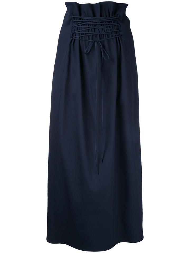 The Row Daul Skirt, Women's, Size: 4, Blue, Silk/spandex/elastane/virgin Wool