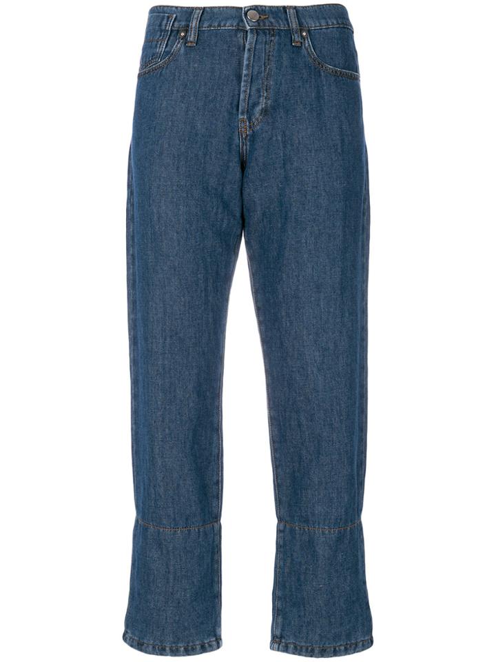 Marni Printed Lining Jeans - Blue