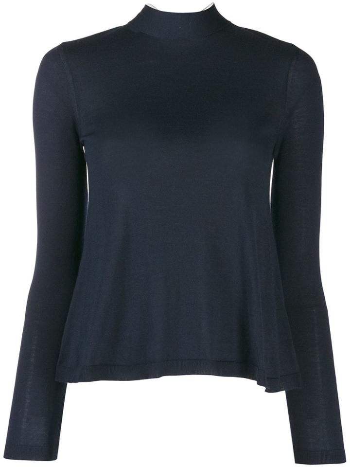 Red Valentino High Neck Jumper - Blue