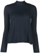 Red Valentino High Neck Jumper - Blue