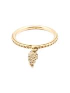 Loree Rodkin Broken Heart Diamond Charm Ring - Metallic