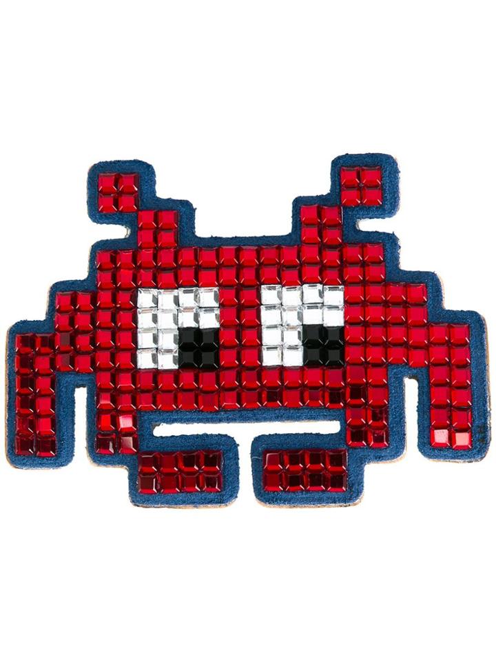 Anya Hindmarch Space Invader Sticker - Red