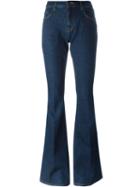Victoria Victoria Beckham Flared Jeans, Women's, Size: 28, Blue, Cotton/polyester/spandex/elastane