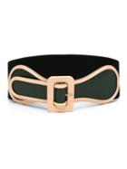 Marni Wide Belt, Women's, Size: 85, Green, Patent Leather/spandex/elastane