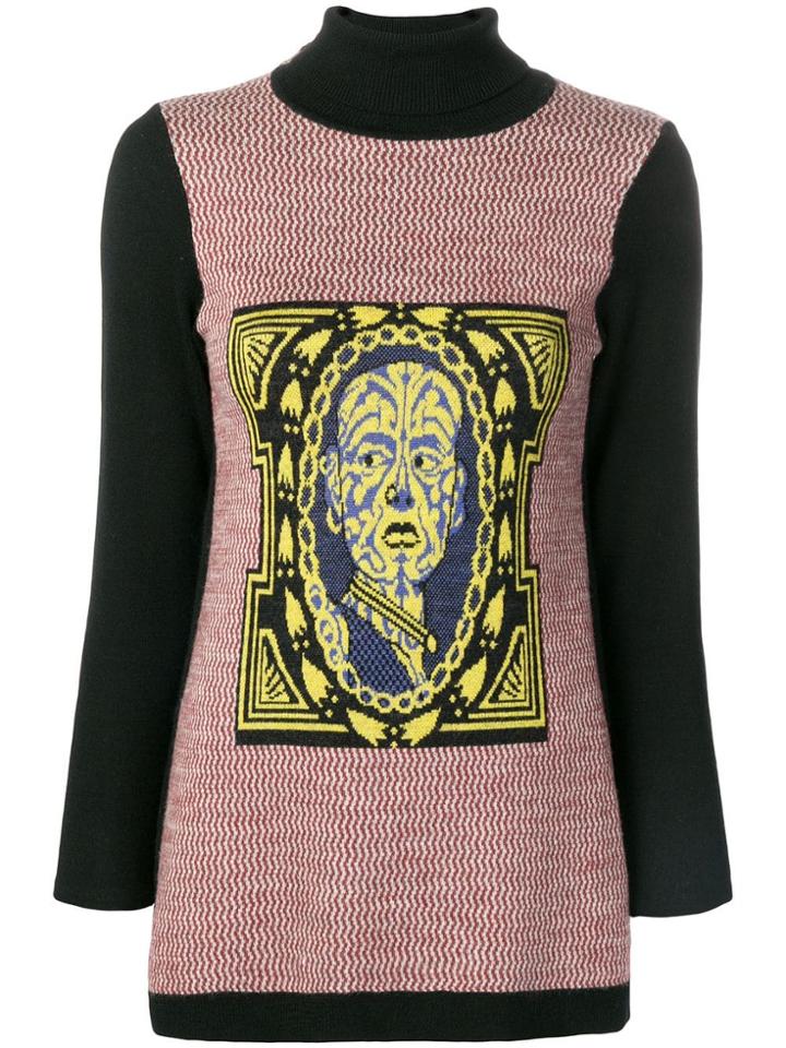 Jean Paul Gaultier Vintage 1990 Knitted Turtle Neck - Black