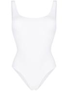 Fisico Back Lace-up Swimsuit - White
