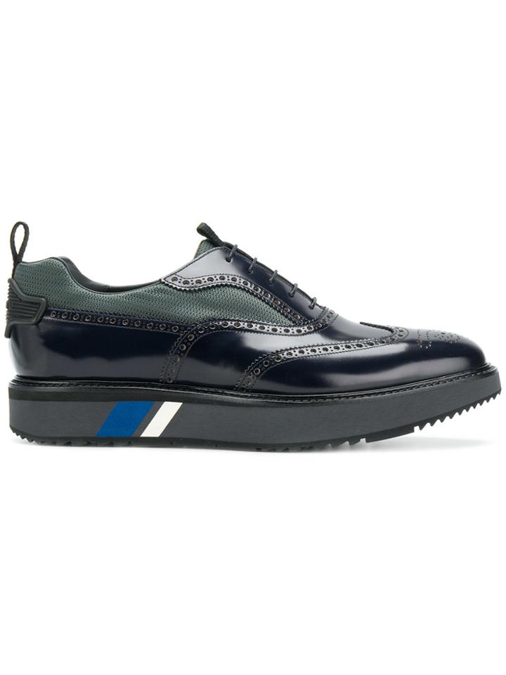 Prada Exaggerated Sole Brogues - Blue