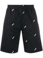 Not Guilty Homme Monogram Print Shorts - Black