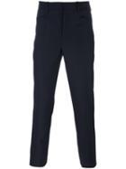 Neil Barrett Classic Fit Trousers, Men's, Size: 48, Blue, Polyester/spandex/elastane/wool
