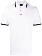 Kiton Contrast Trim Polo Shirt - White