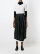 Comme Des Garcons Vintage Double Layer Midi Skirt