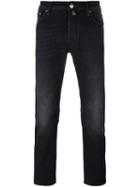 Jacob Cohen Dark Wash Straight-leg Jeans, Men's, Size: 34, Black, Cotton/spandex/elastane