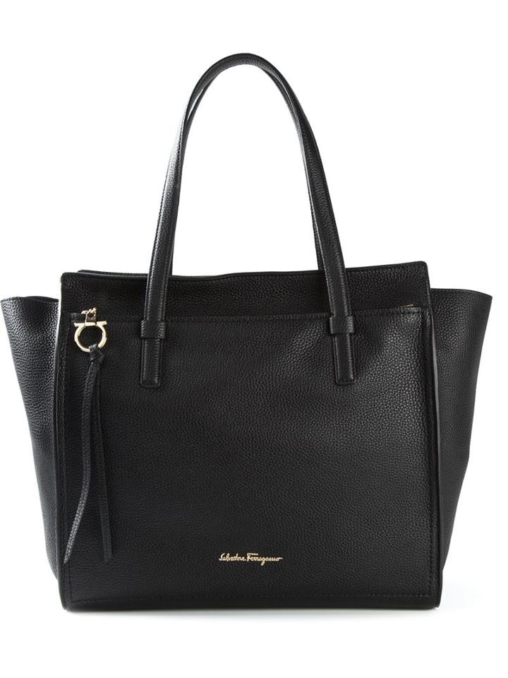 Salvatore Ferragamo Amy Tote, Women's, Black, Leather