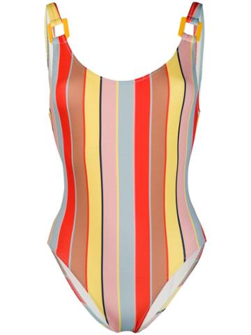 Solid & Striped Striped Swimsuit - Yellow