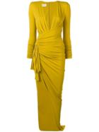 Alexandre Vauthier Asymmetric Stretch Jersey Dress - Yellow