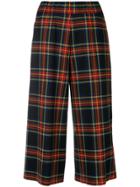 P.a.r.o.s.h. Plaid Cropped Trousers - Multicolour