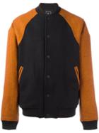 Maharishi Button Down Bomber Jacket, Men's, Size: Large, Black, Wool