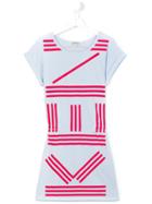 Kenzo Kids Printed T-shirt Dress, Girl's, Size: 14 Yrs, Blue