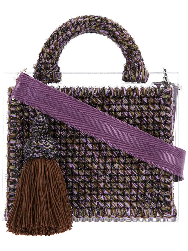 711 Lyudmila St. Barts Tote - Pink & Purple