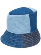 Engineered Garments Patchwork Denim Bucket Hat - Blue