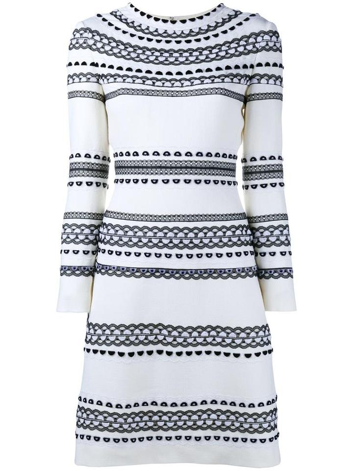 Huishan Zhang 'estella' Shift Dress, Women's, Size: 12, Nude/neutrals, Wool/silk/polyester/nylon