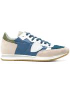 Philippe Model Lace-up Logo Plaque Sneakers - Blue