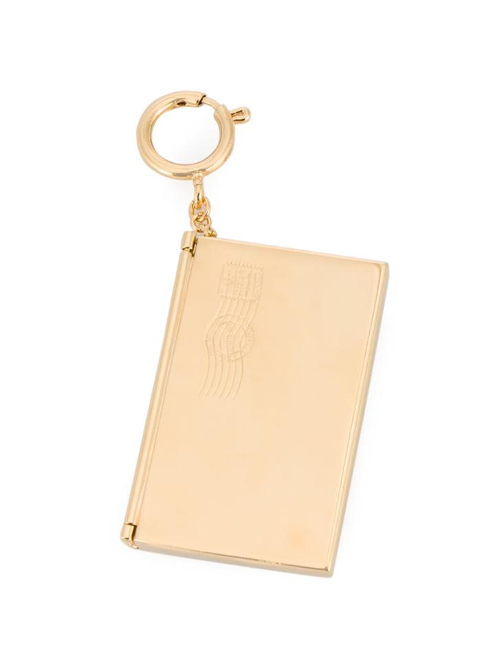 Sophie Hulme Envelope Bag Charm - Metallic