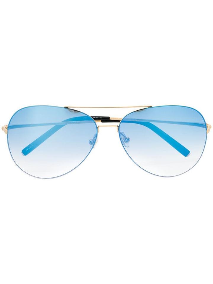 Linda Farrow Gallery X Mathew Williamson Aviator Frame Sunglasses -