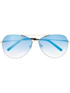 Linda Farrow Gallery X Mathew Williamson Aviator Frame Sunglasses -