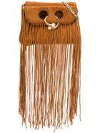 J.w.anderson - Fringe Mini Pierce Bag - Women - Leather - One Size, Brown, Leather