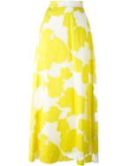P.a.r.o.s.h. 'paramore' Skirt, Women's, Size: Medium, Yellow/orange, Polyester/polyimide/silk/cotton
