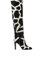 Giuseppe Zanotti Giraffe Print Boots - Black