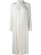 Adam Lippes Pleat Detail Dress, Women's, Size: 6, Nude/neutrals, Viscose